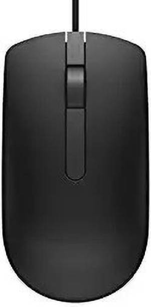 MahalaxmiEnt Dell MS116 USB Optical Mouse (Black) Wired Optical Mouse