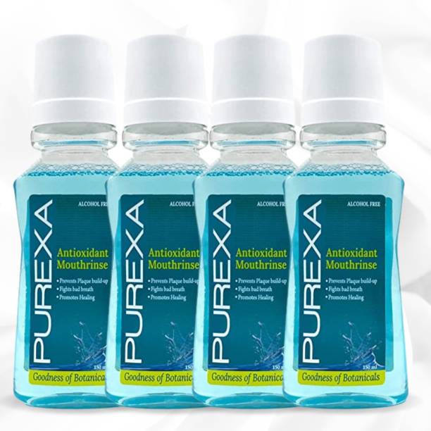 PUREXA Antioxidant Mouthrinse With goodness of Antioxidants ( Pack of 4) - Cool Mint