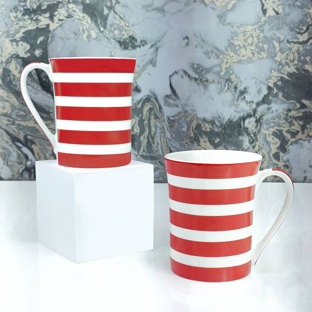 StarAndDaisy Ceramic-Coated Dishwasher & Microwave Safe, Milk, Tea & Coffee Set of 2 Ceramic Coffee Mug
