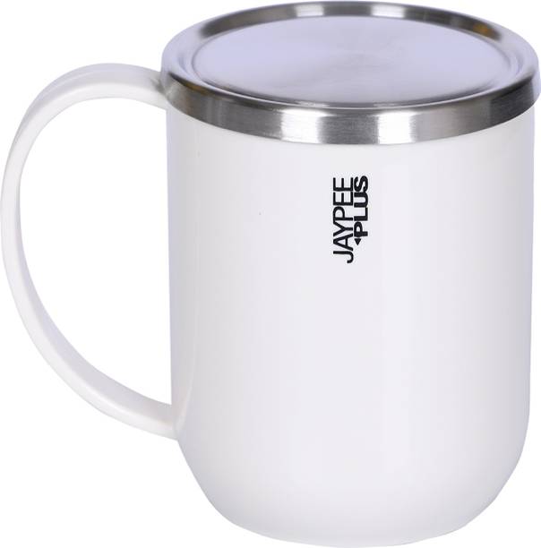 Jaypee Plus Cupshup Coffee with Steel Lid Plastic Covered Stainless Steel Stainless Steel Coffee Mug