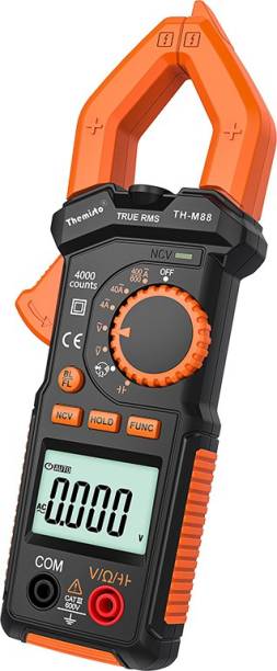 Themisto TH-M88 True RMS Clamp Meter ( 600A,4000 Counts ) Digital Multimeter