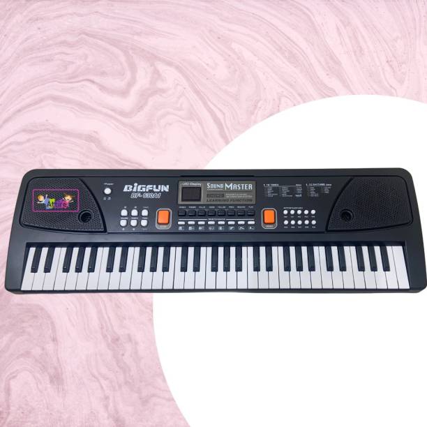 Attire Portable Electronic Keyboard Piano - 61 Keys Piano Keyboard with LCD Display Piano Keyboard for Beginner & Professional, with LCD Display & Microphone Analog Portable Keyboard