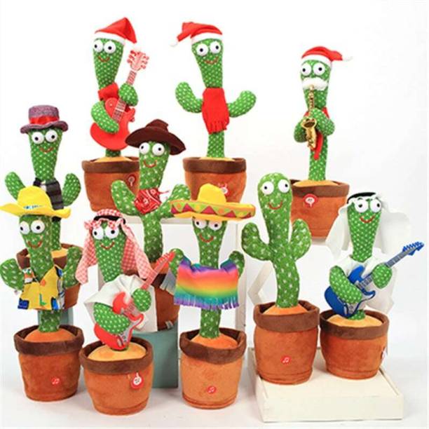 Bunic Quality Dancing Cactus with Lights Talking Singing Toy Decoration Dancing Cactus