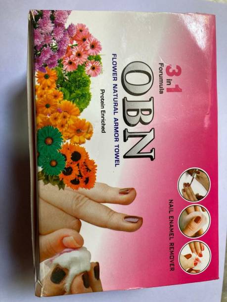 OBN Nail Paint Remover Wet Wipes, Flower Flavor, (24 boxes, 768 Wipes)