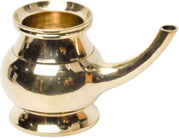 Bhimonee Decor Brass Gold Neti Pot