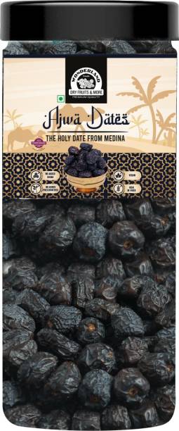 WONDERLAND Foods - Ajwa Dates 400g | Organic Soft & Handpicked | Khajoor | Khajur Dry Dates