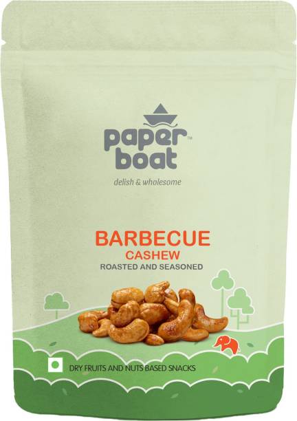 Paper boat Barbeque Cashews |Best Indian Healthy Snack|Dry Roasted,BBQ seasoning Cashews