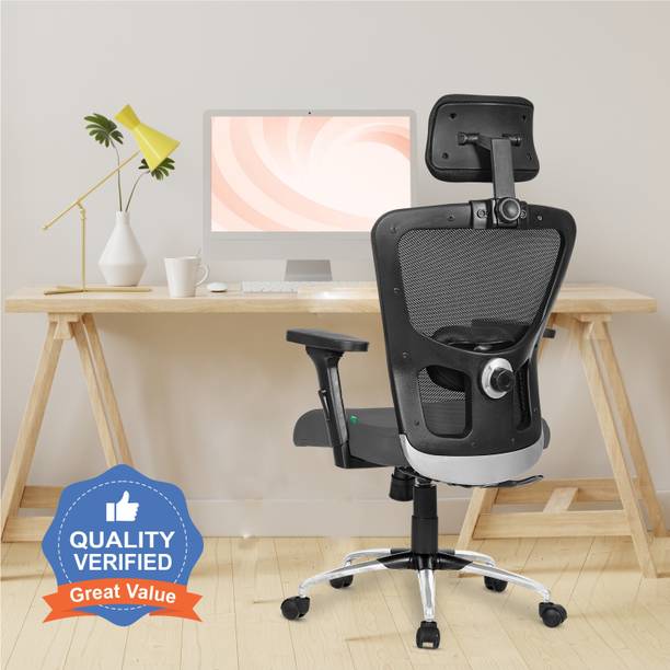 SAVYA HOME Beatle HB 3D Arms, 3 Lock Mechanism Nylon Office Executive Chair