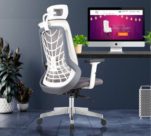 MRC Executive Chairs SPIDER HIGH BACK CHAIR Home, Office Sliding seat Lumbar support Breathable mesh Mesh Office Adjustable Arm Chair