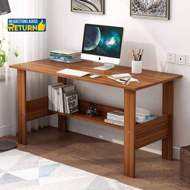lukzer Computer Desk Laptop Study Table for Office Home Workstation Writing Modern Desk Engineered Wood Study Table