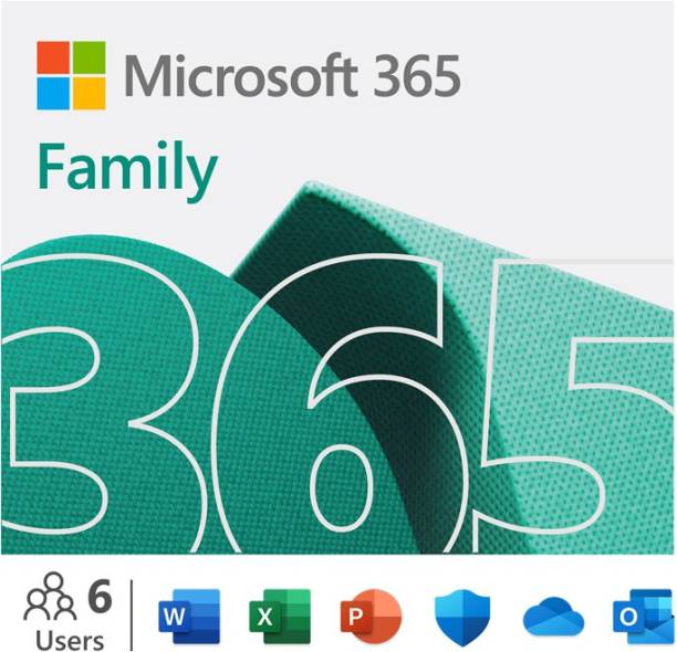 MICROSOFT 365 Family for 6 Users 1 year Subscription(Em...
