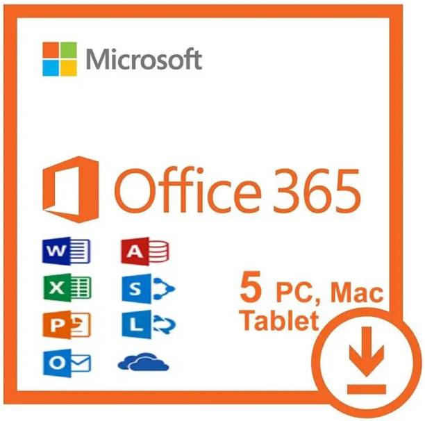MICROSOFT Office 365 Plus For 5 Users/PC (Lifetime Vali...