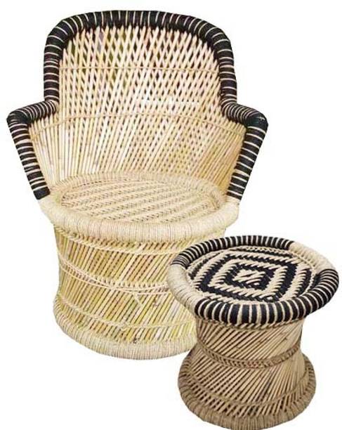 Shanvi Handicraft Bamboo Cafeteria Chair