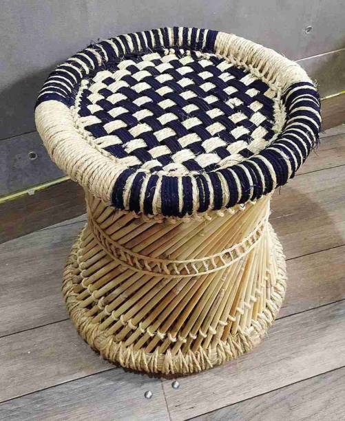 Rashi Creation Rajasthani Handmade bamboo stool/mudda/muddi Bamboo Outdoor Chair