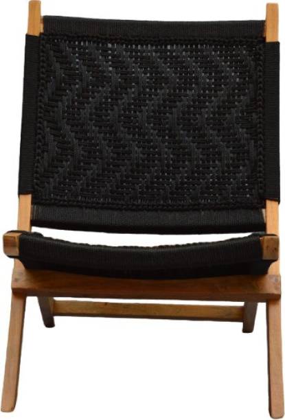 Orchid Homez Hand Woven Lounge Chair Solid Wood Outdoor Chair