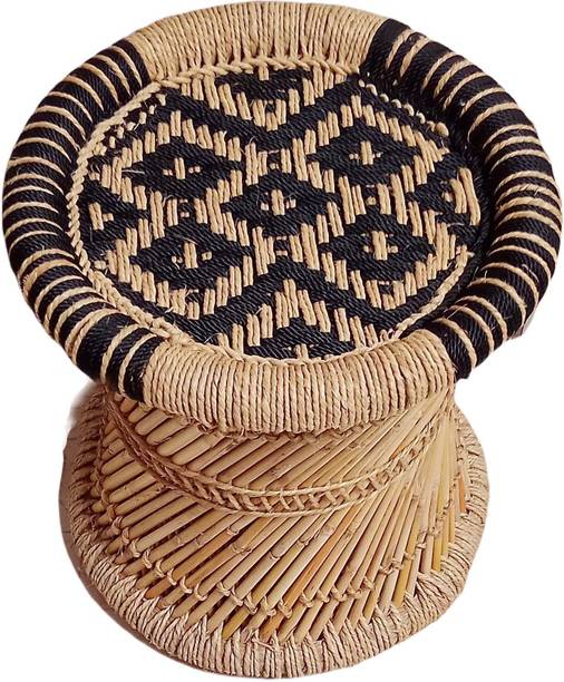 Rashi Creation Rajasthani Handmade bamboo stool/mudda/muddi Bamboo Outdoor Chair