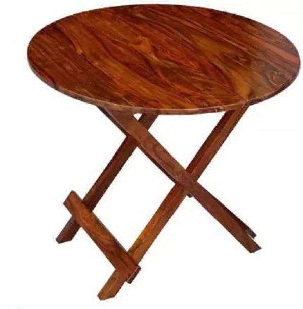 NK Furniture Solid Wood Coffee Table Wooden Folding Round Coffee Table for Living Room Solid Wood Outdoor Table