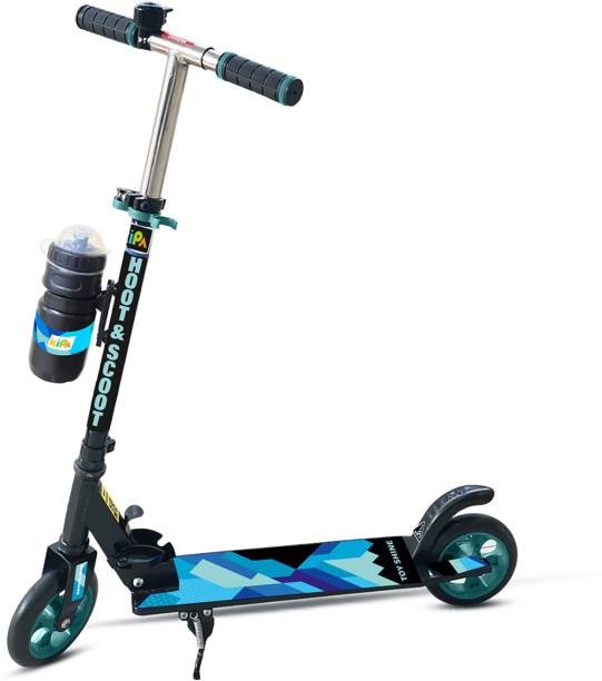 toyden Hoot and Scoot Tri Scooter with Water Bottle and Adjustable Height for Kids
