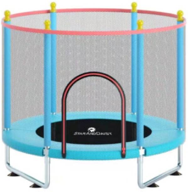 StarAndDaisy 1.4 Meter Kids Trampoline with Safety Enclosure Net for Kids