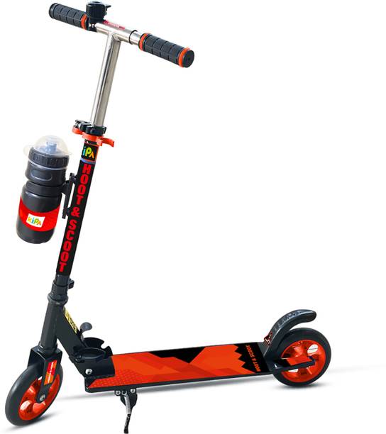toyden Hoot and Scoot Tri Scooter with Water Bottle and Adjustable Height for Kids