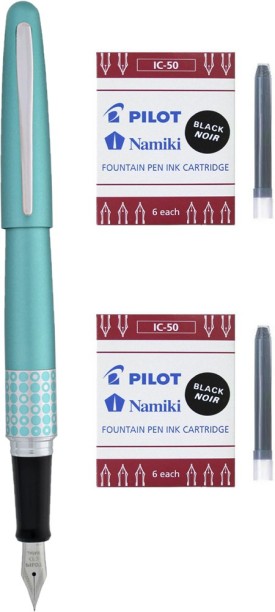Black 1.0mm Stub nib Brend Pilot Pack of 2 Pilot Metropolitan Fountain Pen 