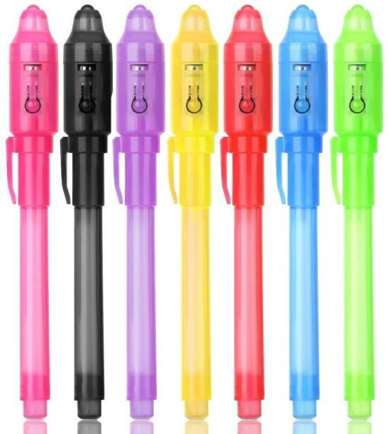 Crazyy Talks Invisible Ink Magic Pen/Cheating with UV-Light Pen (Random Color) Digital Pen