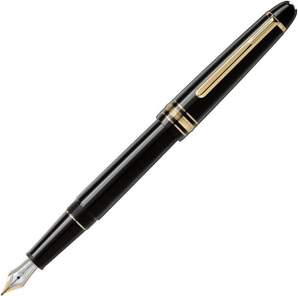 Montblanc 145-Meisterstuck Gold Classique With Gold Fine Nib Fountain Pen