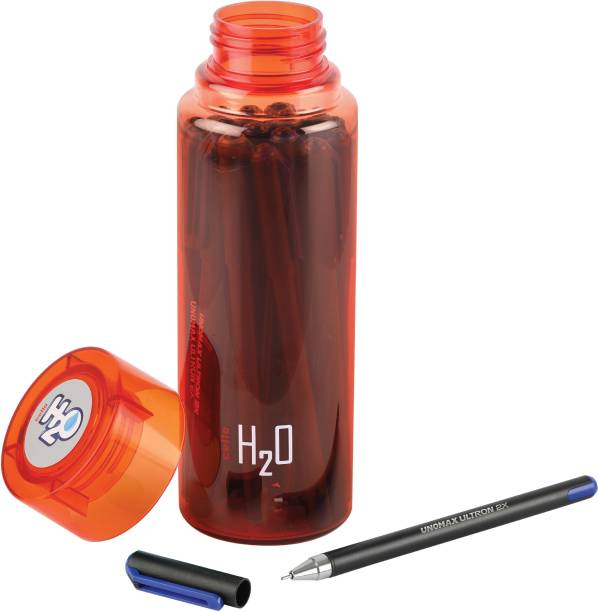 UNOMAX Ultron 2x with Cello H2O Bottle(Orange) Ball Pen