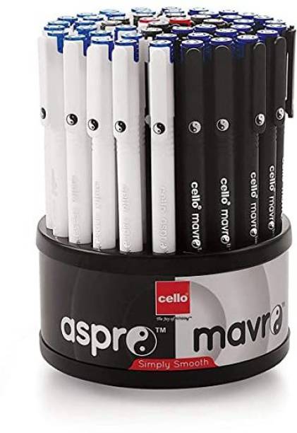 Cello Aspro Mavro Ball Pen