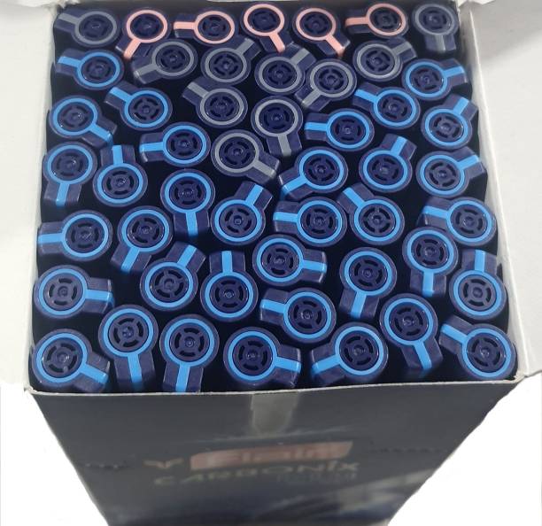 FLAIR BLU CARBONIX BALL PEN PACK OF 50 (RED/BLACK/BLUE) Ball Pen
