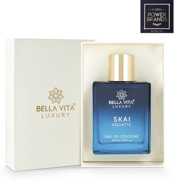 Bella vita organic SKAI AQUATIC Perfume For Men & Women with Musky & Fresh Scent Eau de Cologne  -  100 ml