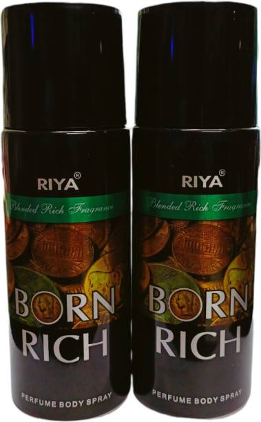 RIYA BORN RICH DEODRANT COMBO OF 2 (150ML + 150ML) Eau de Parfum  -  300 ml
