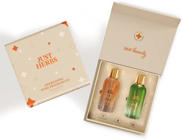 Just Herbs Luxury Perfume Combo Gift Set 100ML Each with Long Lasting Fragrance Eau de Parfum  -  200 ml Price in India