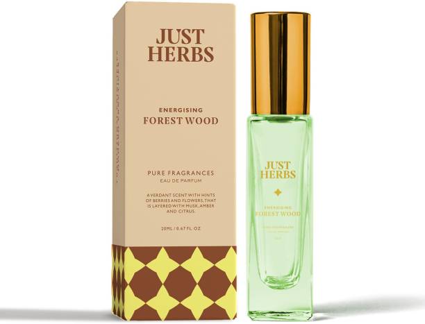 Just Herbs Long Lasting, Energising Parfum with Hints of Berries & Flowers, Forest Wood - Eau de Parfum  -  20 ml