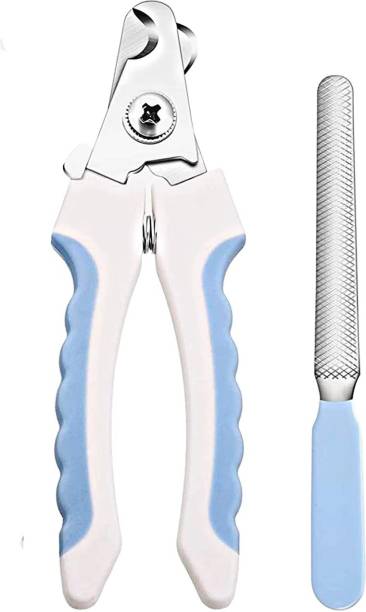 foodie puppies Pet Nail Cutter With Filer Large Size, Professional Safety Guard Scissor Nail Clipper