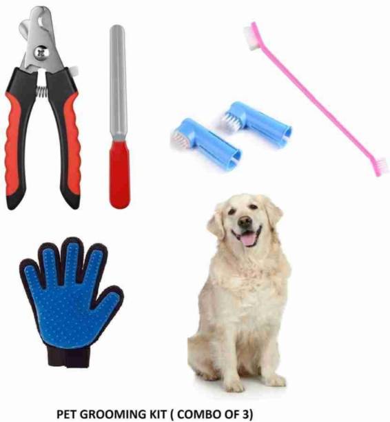 DRK Shop Mart groming gloves ,tooth brush Grinder Nail Clipper