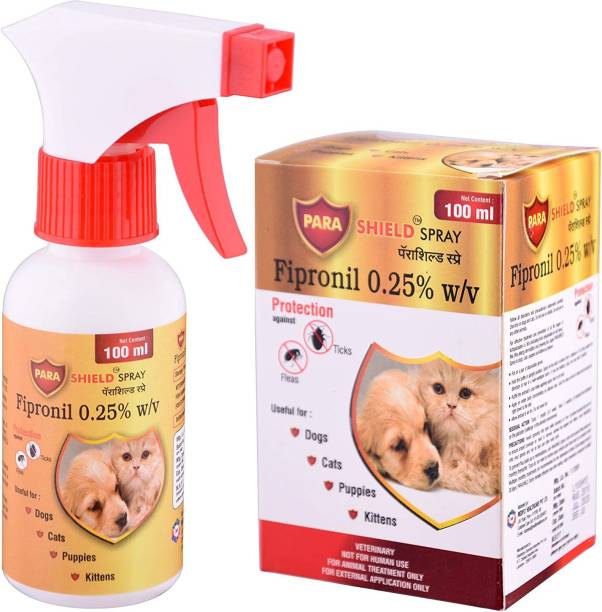 Parashield Plus Fleas & Ticks Remover Spray for Dogs and Cats | Flea and Tick spray for Dog Shampoo