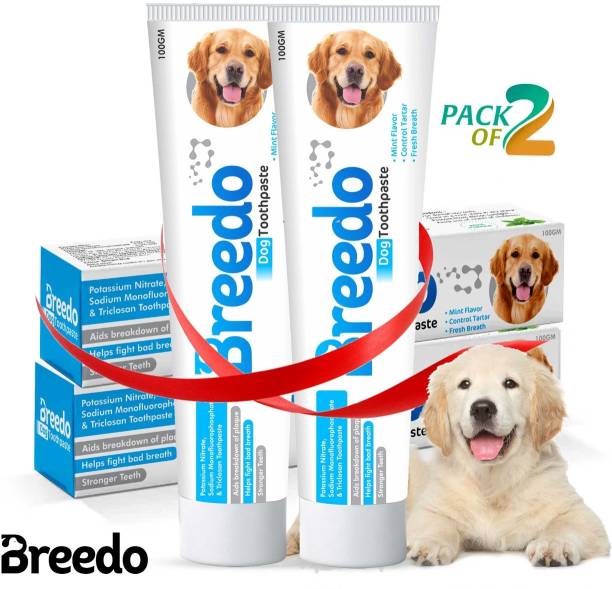Breedo Cool Mint Toothpaste for Dogs - 100g |Soothing Mix of Mint Pet Toothpaste
