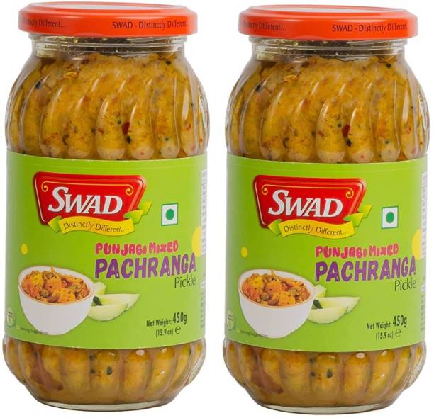 SWAD Punjabi Mixed Pachranga Pickle | Pack of 2 | 450g Each Mixed Pickle