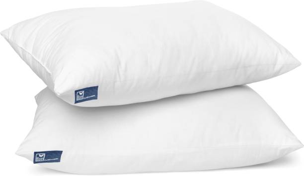 THE WOOD WHITE INDIA Microfiber Pillows Set of 2 size 18 x 28 Inches Or 46 x 71 cm Microfibre Solid Sleeping Pillow Pack of 2