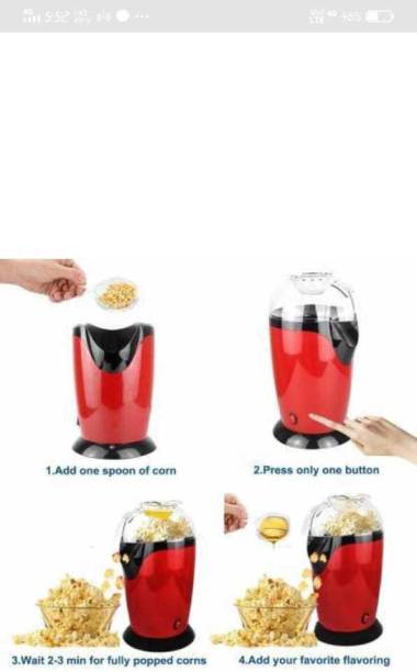 JAISWAL SHOP combbo pop corn maker machine red colour 500 g Popcorn Maker