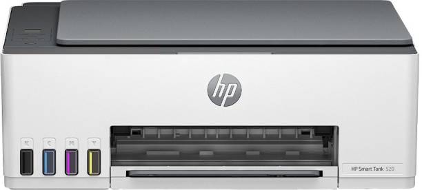 HP Smart Tank All In One 520 Multi-function Color Inkjet Printer for Print, Scan & Copy with 1 additional black ink bottle to Print Upto 12000 Black & 6000 Color Pages