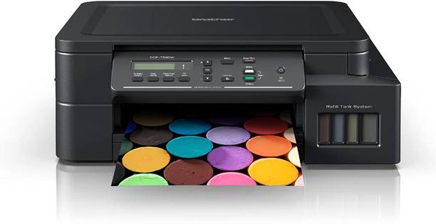 brother DCP-T520W All-in One System with Built-in-Wireless Technology Multi-function Color Inkjet Printer (Black, Ink Tank)