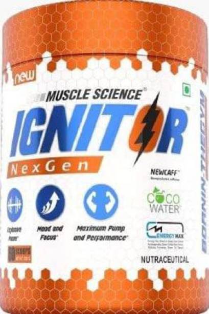 Muscle Science Ignitor NexGen 500g Fruit Punch Flavor 60 Serving Pre Workout for Energy & Focus EAA (Essential Amino Acids)