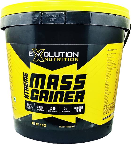 Evolution Nutrition Xtreme Mass Gainer With High Calories 1340 (10Lbs Cafe Mocha) Weight Gainers/Mass Gainers