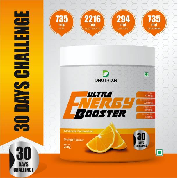 DNUTRIXN Ultra Energy Booster with BCAA, Electrolytes, Glutamine & Vitamin C Pre Workout