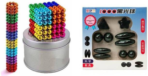 SARASI 216 Balls For Kids Magnetic Metal Solid Balls Fidget With 10 Pcs Super Magnets
