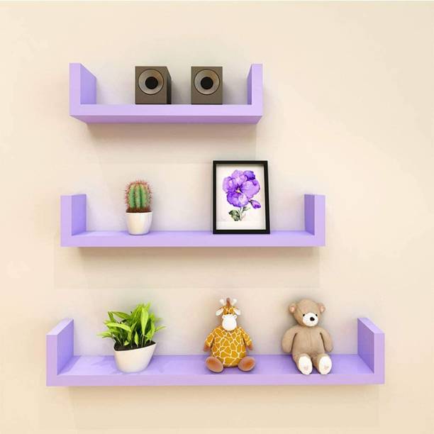 classiconline Wall Mounted Racks, Organizer, Shelf for Kitchen Storage Boxes Wooden Wall Shelf