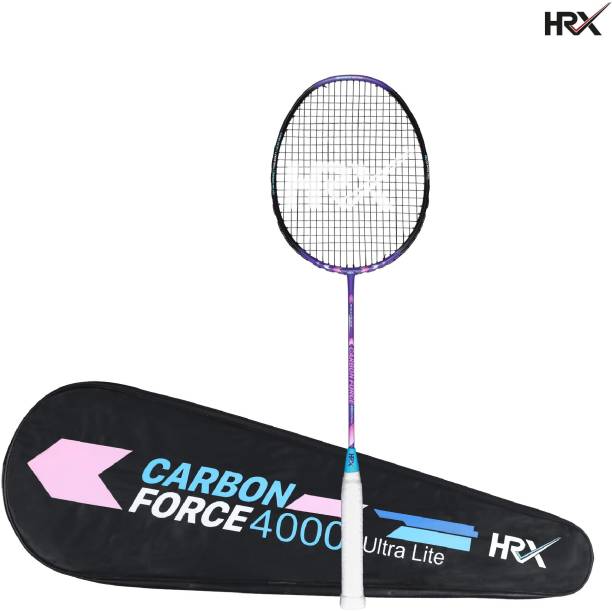 HRX Carbon Force 4000 Ultra Light Purple Strung Badminton Racquet