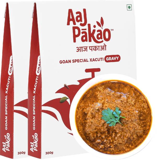 AAJPAKAO Goan Special Xacuti Gravy Mix, For Chicken/Fish, Ready to Cook (Pack of 2x300g) 600 g
